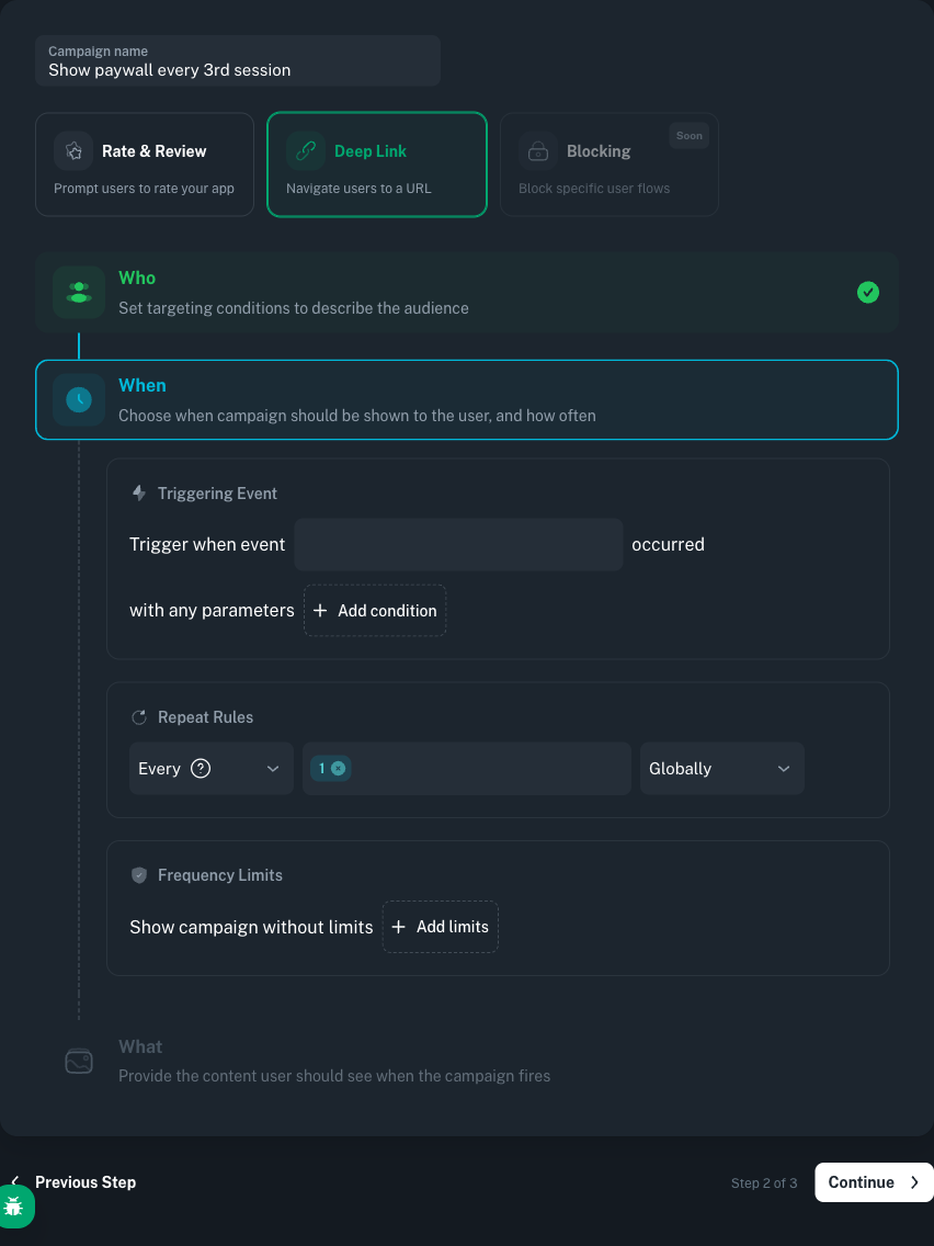 Admin panel with SessionStart trigger and 7-day minimum interval