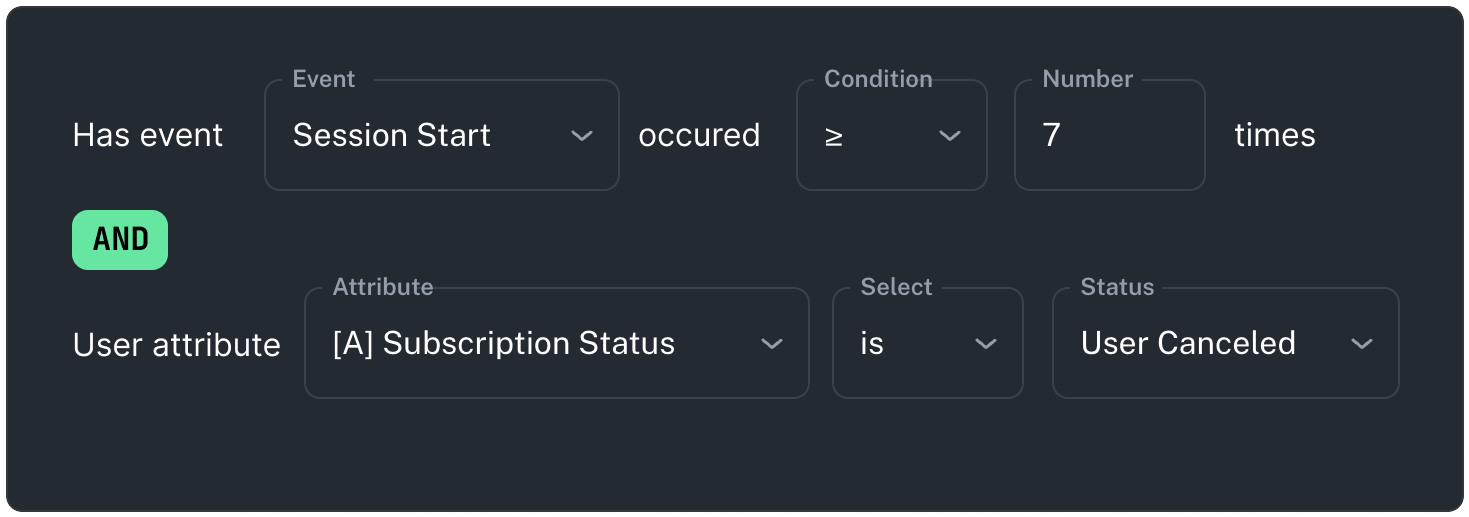 Target segments with rules and A/B tests